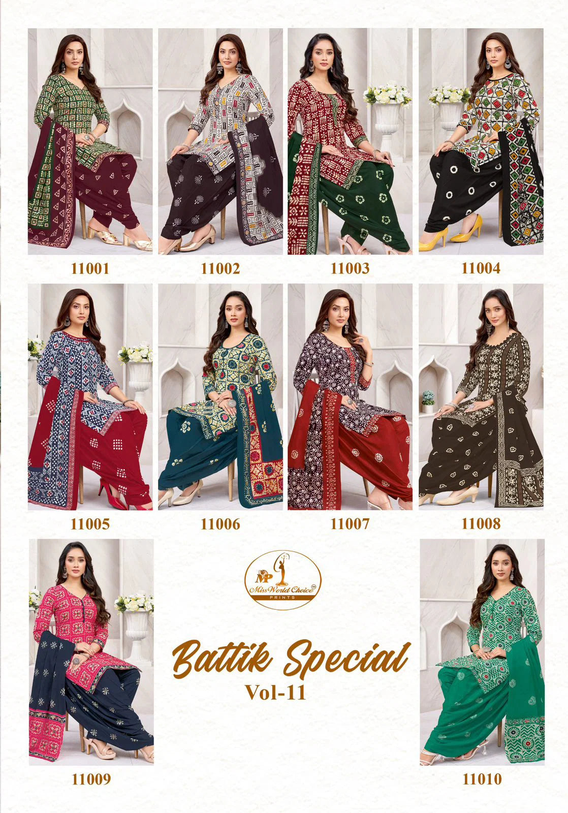 Miss World Batik Special Vol 11 Readymade Cotton Printed Dress