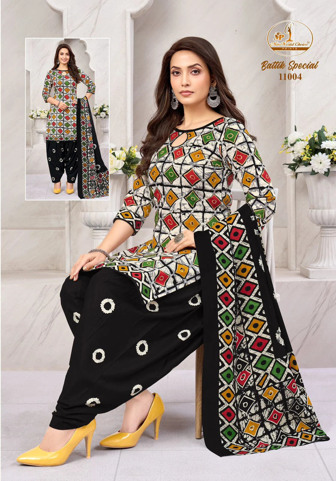 Miss World Batik Special Vol 11 Readymade Cotton Printed Dress