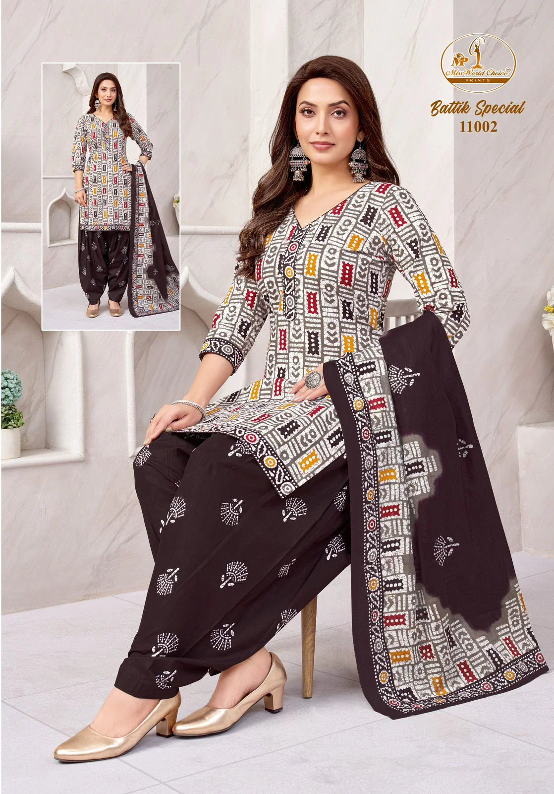 Miss World Batik Special Vol 11 Readymade Cotton Printed Dress