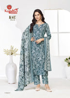 Kundan K4U Vol 34 Readymade Cotton Printed Kurti Set Collection