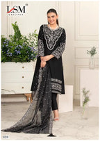Lsm Black And White Vol 2 Readymade Karachi Kurti Pant With Dupatta