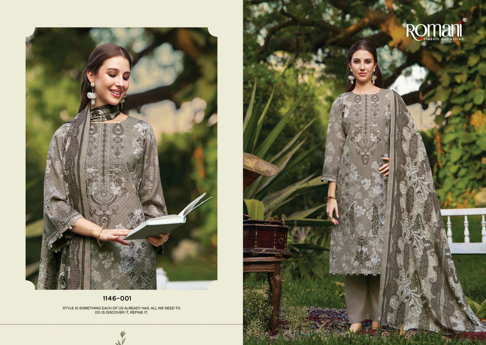Romani Needle Wonder Vol 11 Readymade Cotton Pakistani Kurti Set