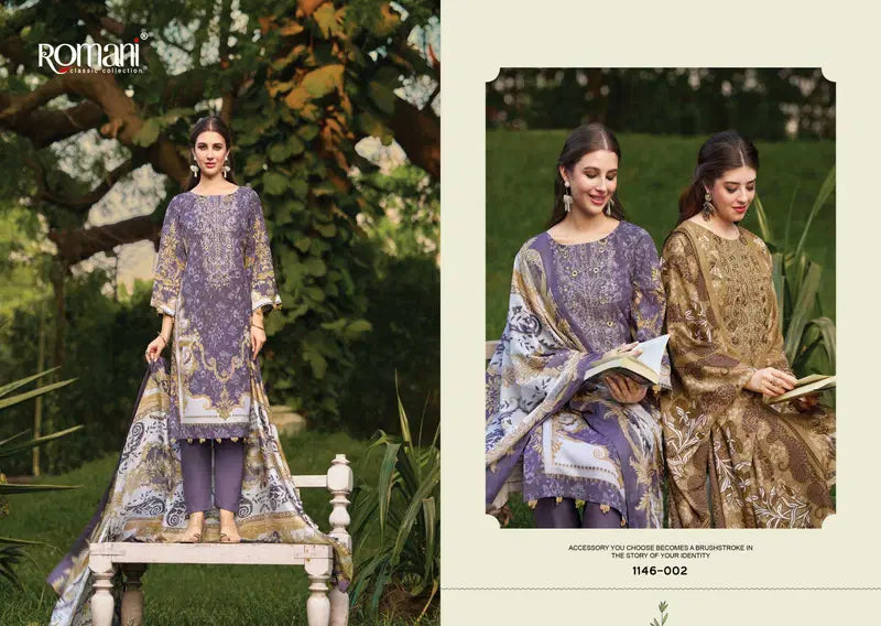 Romani Needle Wonder Vol 11 Readymade Cotton Pakistani Kurti Set