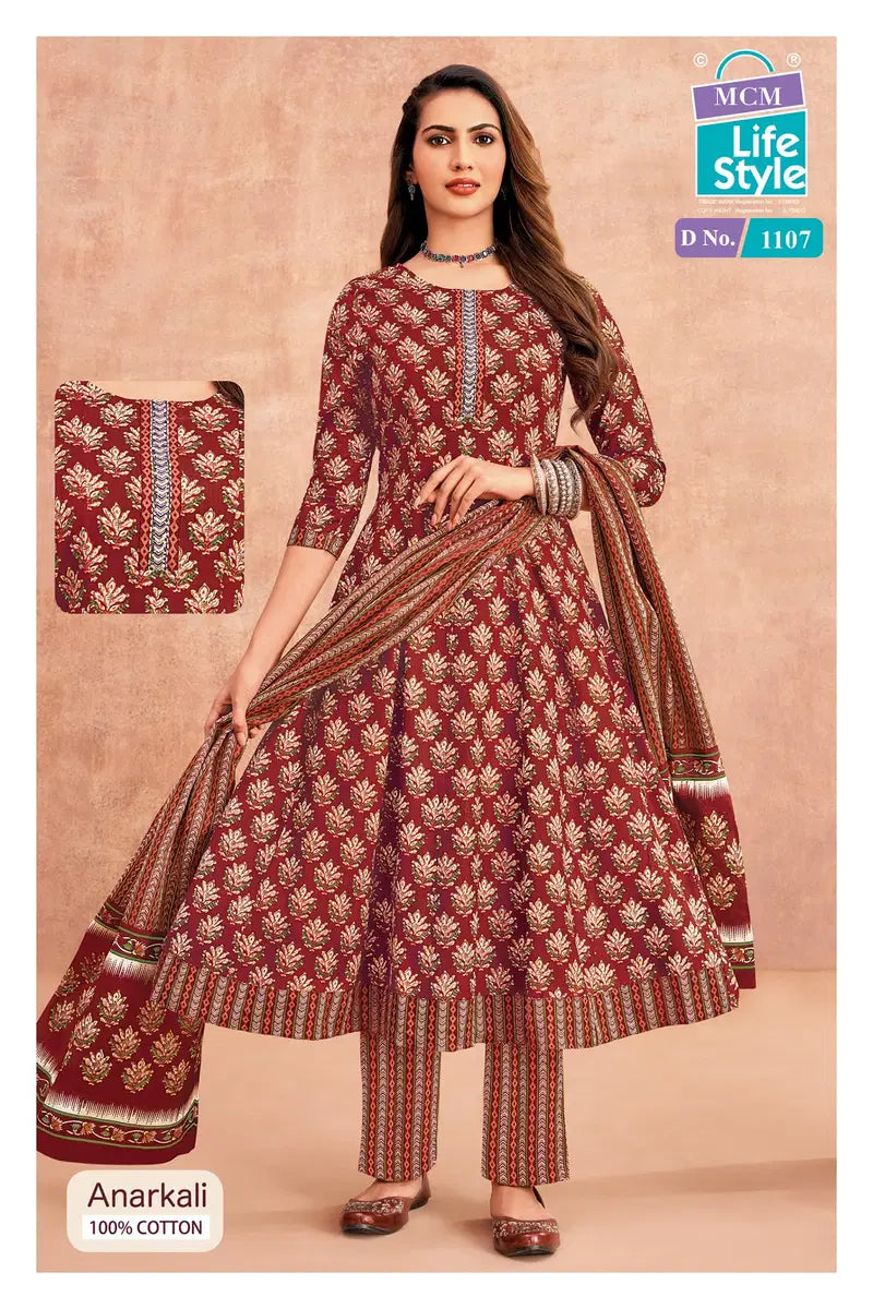 Mcm Anarkali Vol 11 Readymade Cotton Anarkali Kurti Set Collection