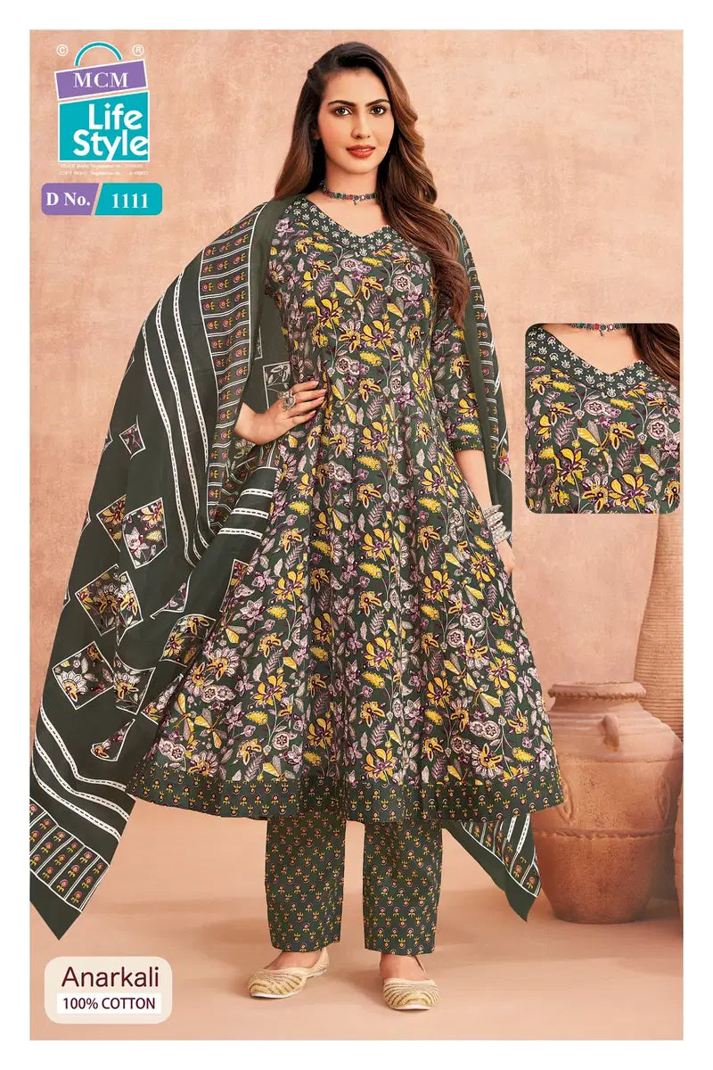 Mcm Anarkali Vol 11 Readymade Cotton Anarkali Kurti Set Collection