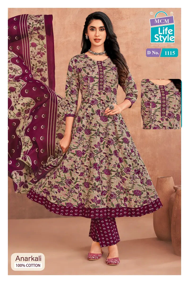 Mcm Anarkali Vol 11 Readymade Cotton Anarkali Kurti Set Collection