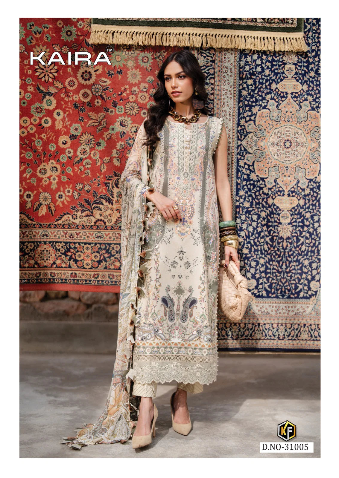 Keval Kaira Vol 31 Readymade Cotton Karachi Kurti Pant With Dupatta