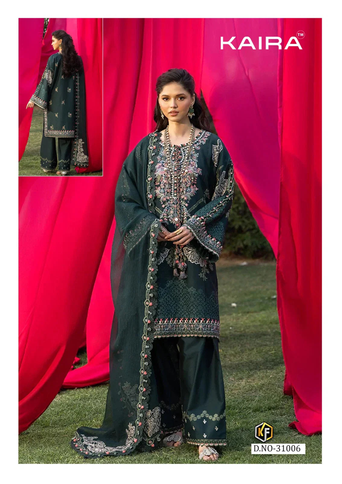 Keval Kaira Vol 31 Readymade Cotton Karachi Kurti Pant With Dupatta