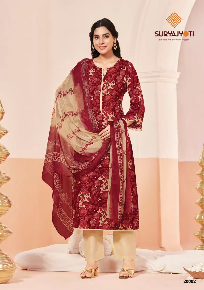 Suryajyoti Princess Vol 20 Rayon Printed Dress Material Collection