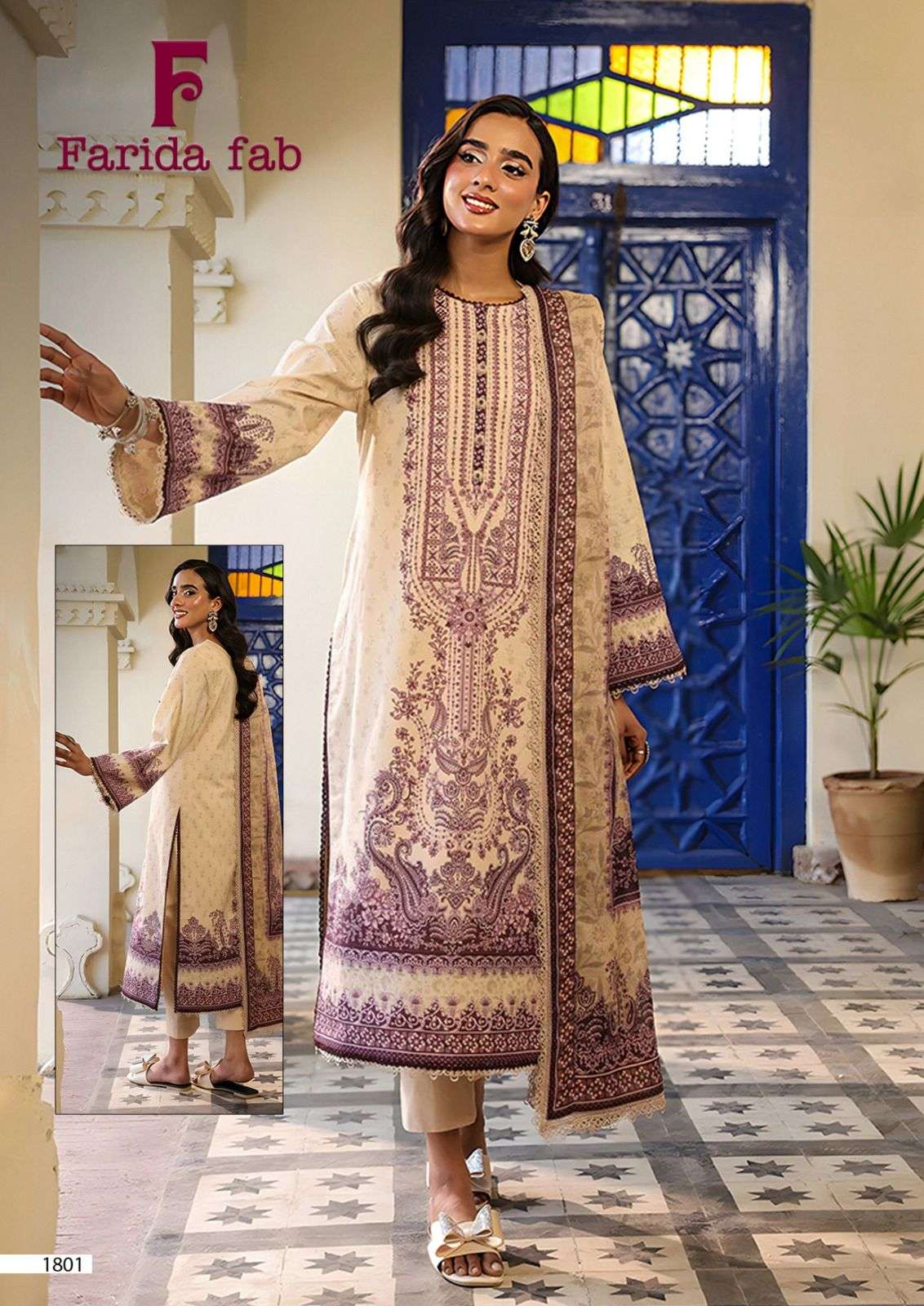 Farida Firdous Queen Vol 18 Readymade Cotton Printed Kurti Set Collection