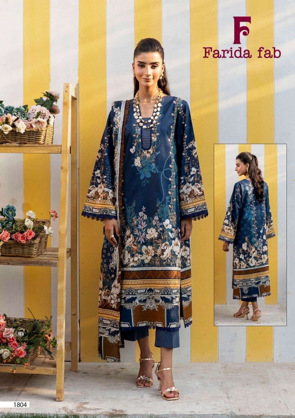 Farida Firdous Queen Vol 18 Readymade Cotton Printed Kurti Set Collection