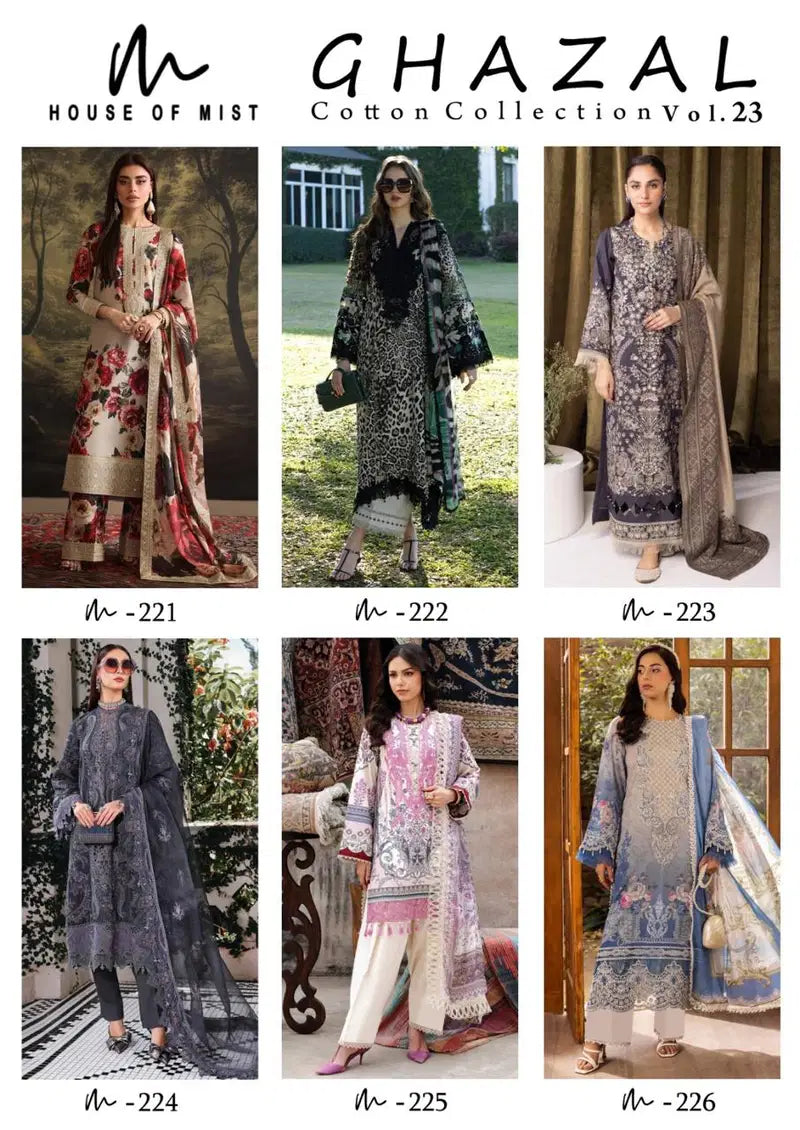 House Of Mist Ghazal Vol 23 Readymade Karachi Kurti Set Collection