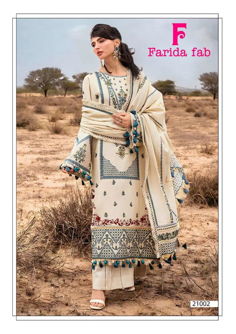 Farida Sobia Nazir Vol 21 Cotton Printed Karachi Dress Material