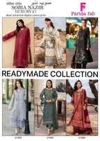 Farida Sobia Nazir Vol 21 Cotton Printed Karachi Dress Material