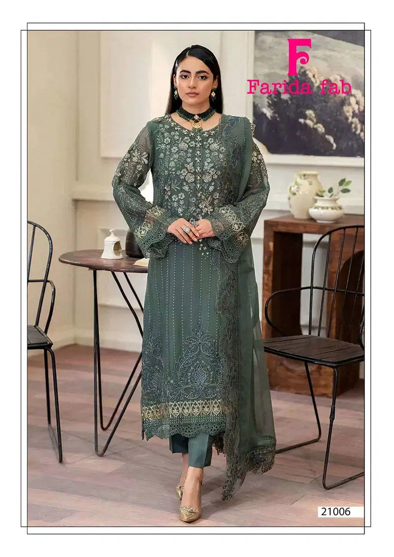 Farida Sobia Nazir Vol 21 Cotton Printed Karachi Dress Material