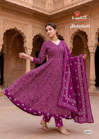 Kundan Anarkali Vol 2 Cotton Printed Kurti Pant With Dupatta