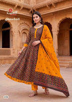 Kundan Anarkali Vol 2 Cotton Printed Kurti Pant With Dupatta
