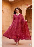 Kundan Anarkali Vol 2 Cotton Printed Kurti Pant With Dupatta