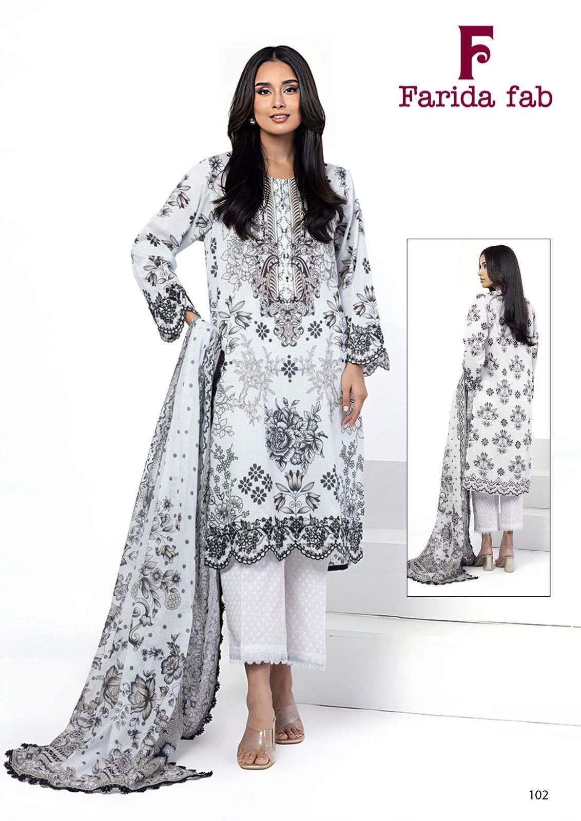 Farida Bin Saeed Readymade Cotton Printed Pakistani Kurti Set Collection