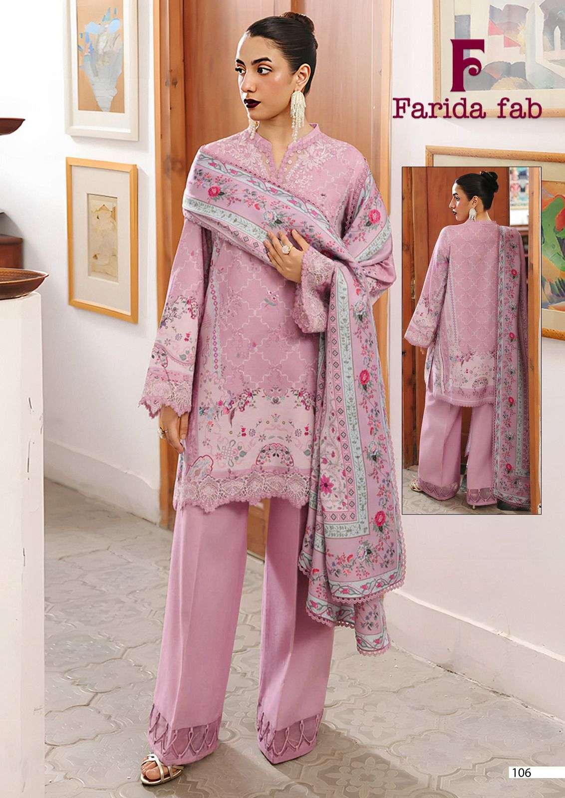 Farida Bin Saeed Readymade Cotton Printed Pakistani Kurti Set Collection