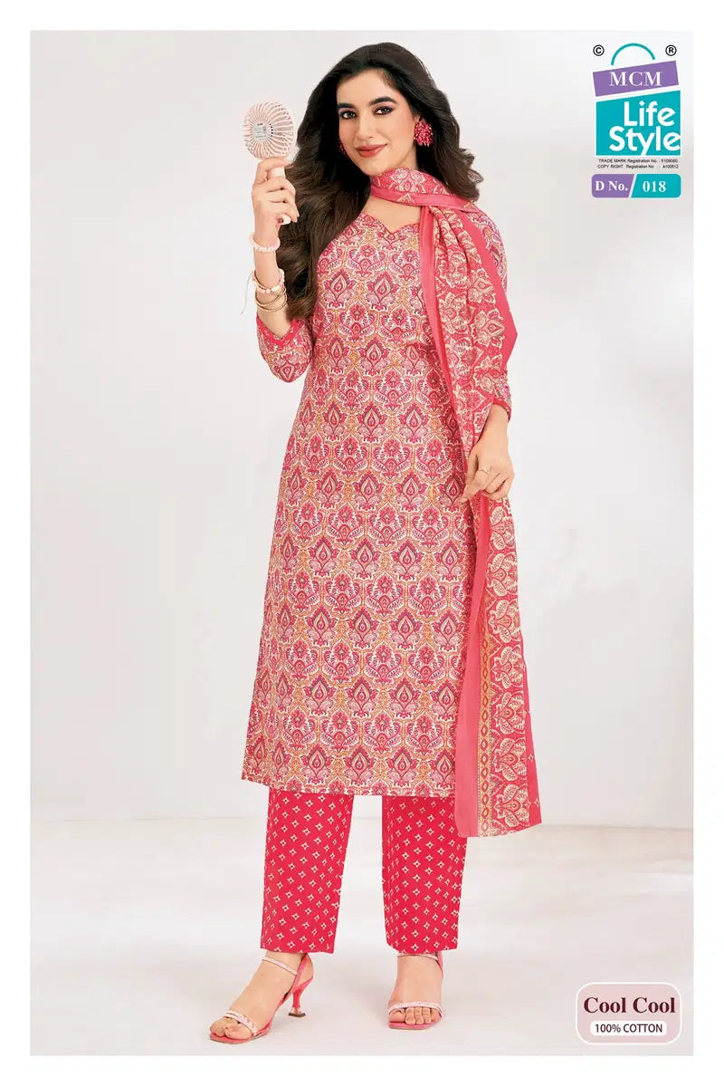 Mcm Cool Cool Vol 1 Readymade Cotton Kurti Pant With Dupatta