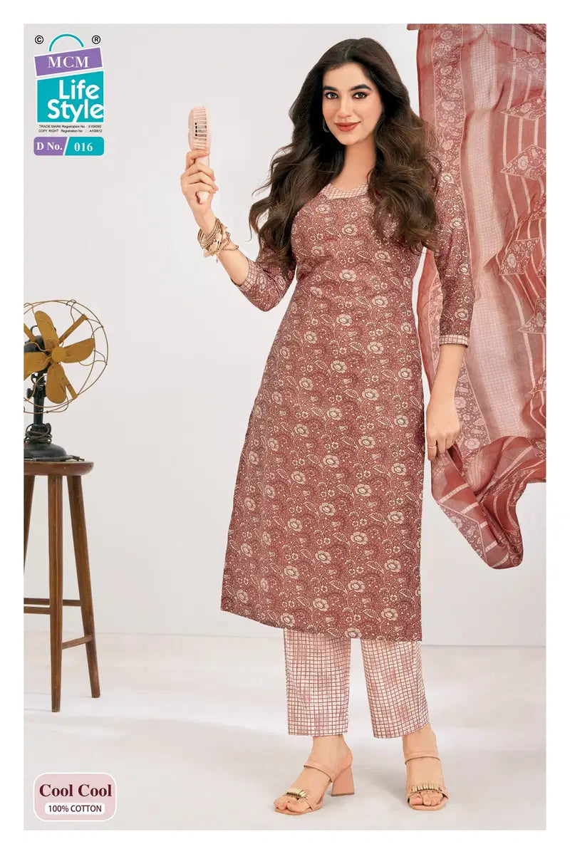 Mcm Cool Cool Vol 1 Readymade Cotton Kurti Pant With Dupatta