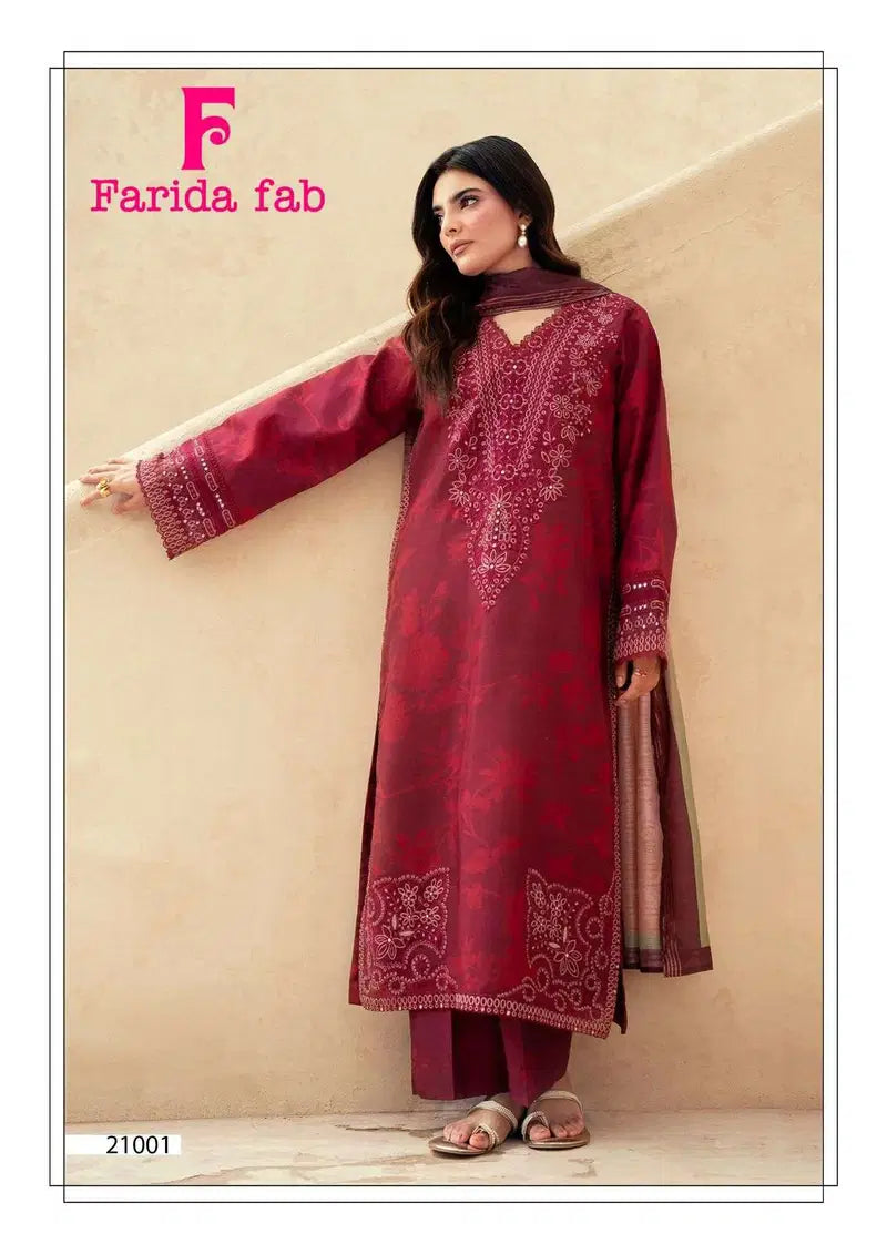 Farida Sobia Nazir Vol 21 Readymade Karachi Kurti Pant With Dupatta