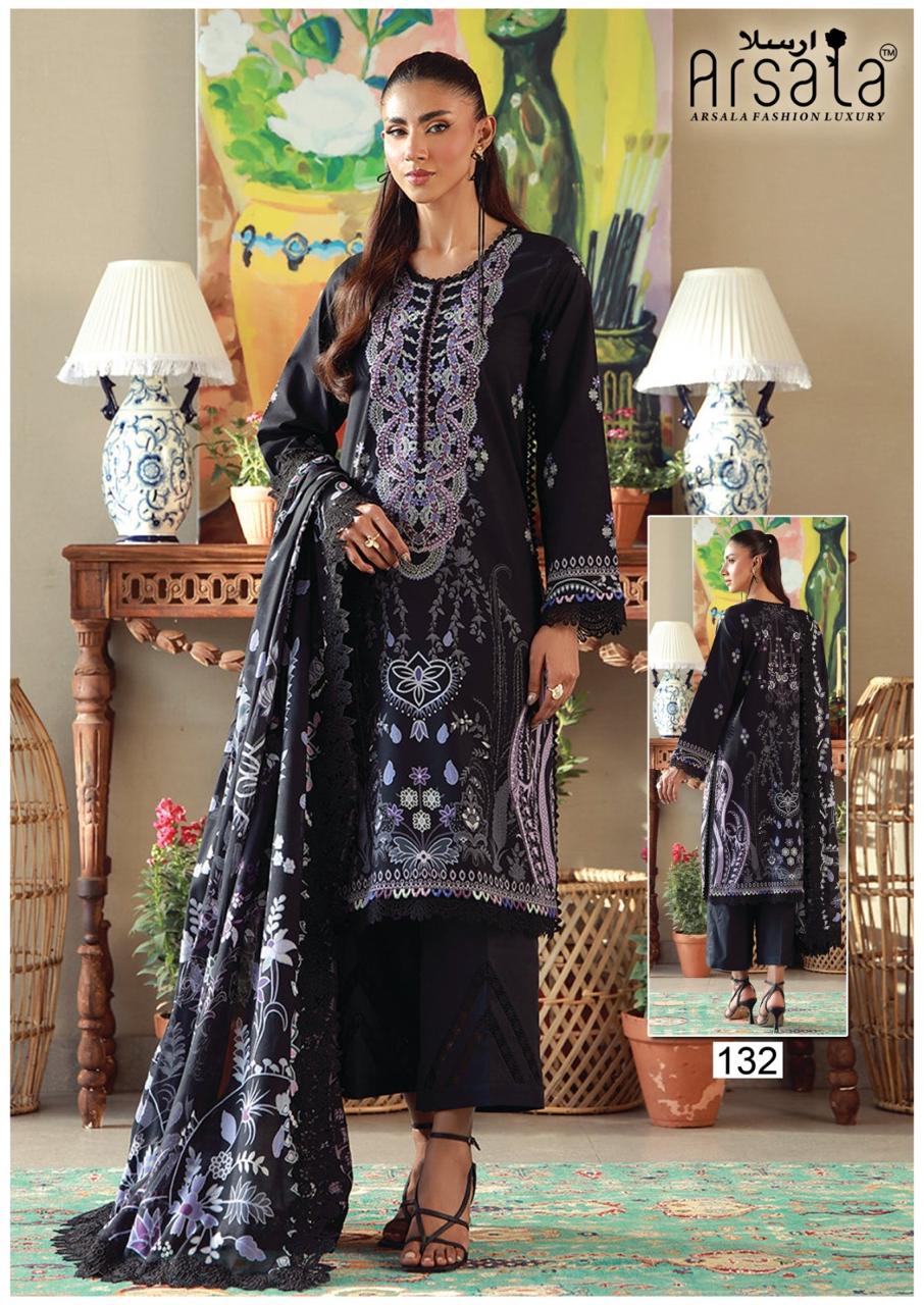 Arsala Amara Vol 4 Readymade Cotton Karachi Kurti Pant With Dupatta