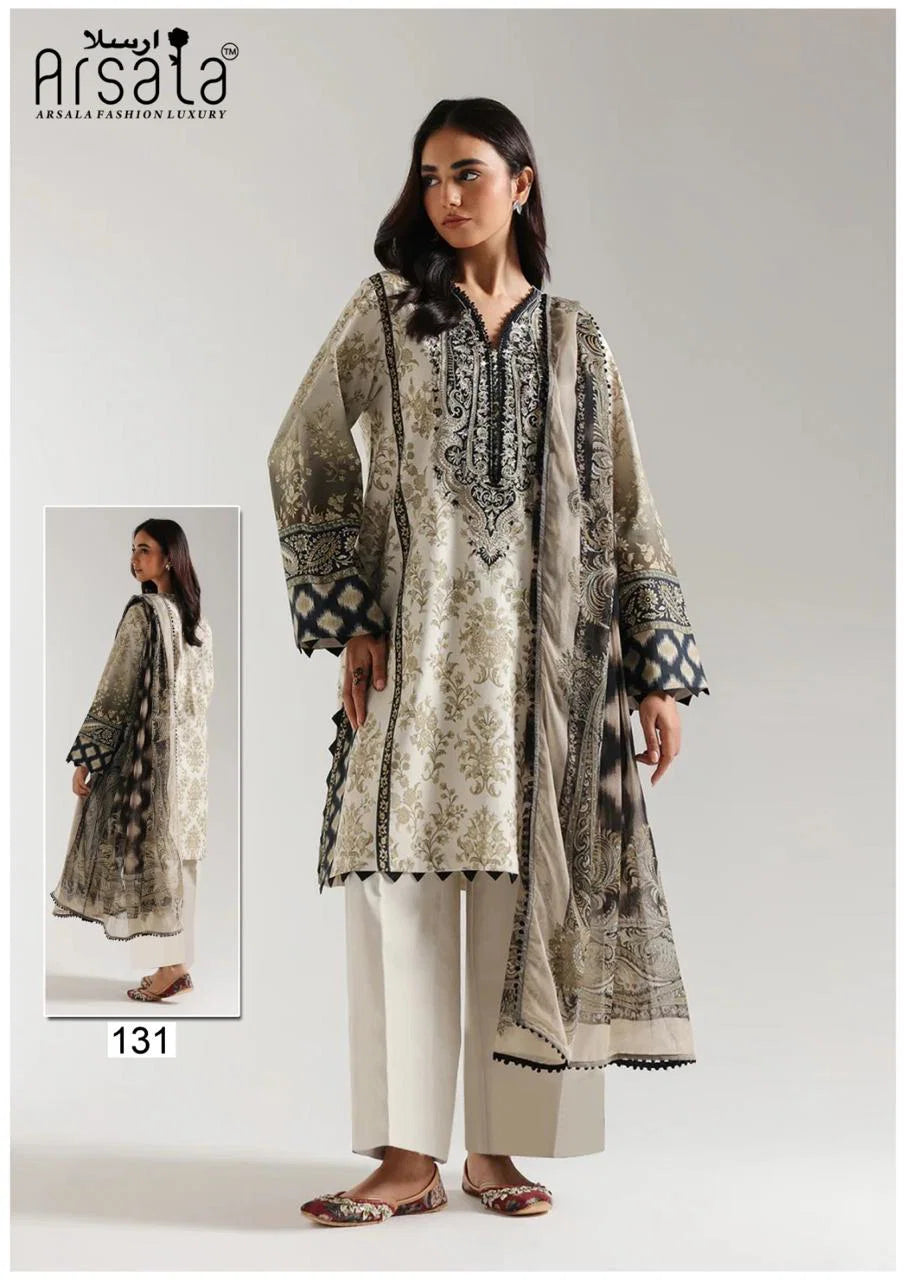 Arsala Amara Vol 4 Readymade Cotton Karachi Kurti Pant With Dupatta