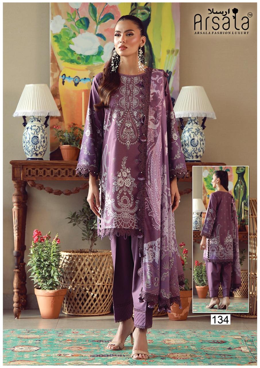 Arsala Amara Vol 4 Readymade Cotton Karachi Kurti Pant With Dupatta