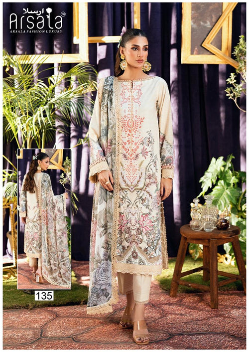 Arsala Amara Vol 4 Readymade Cotton Karachi Kurti Pant With Dupatta