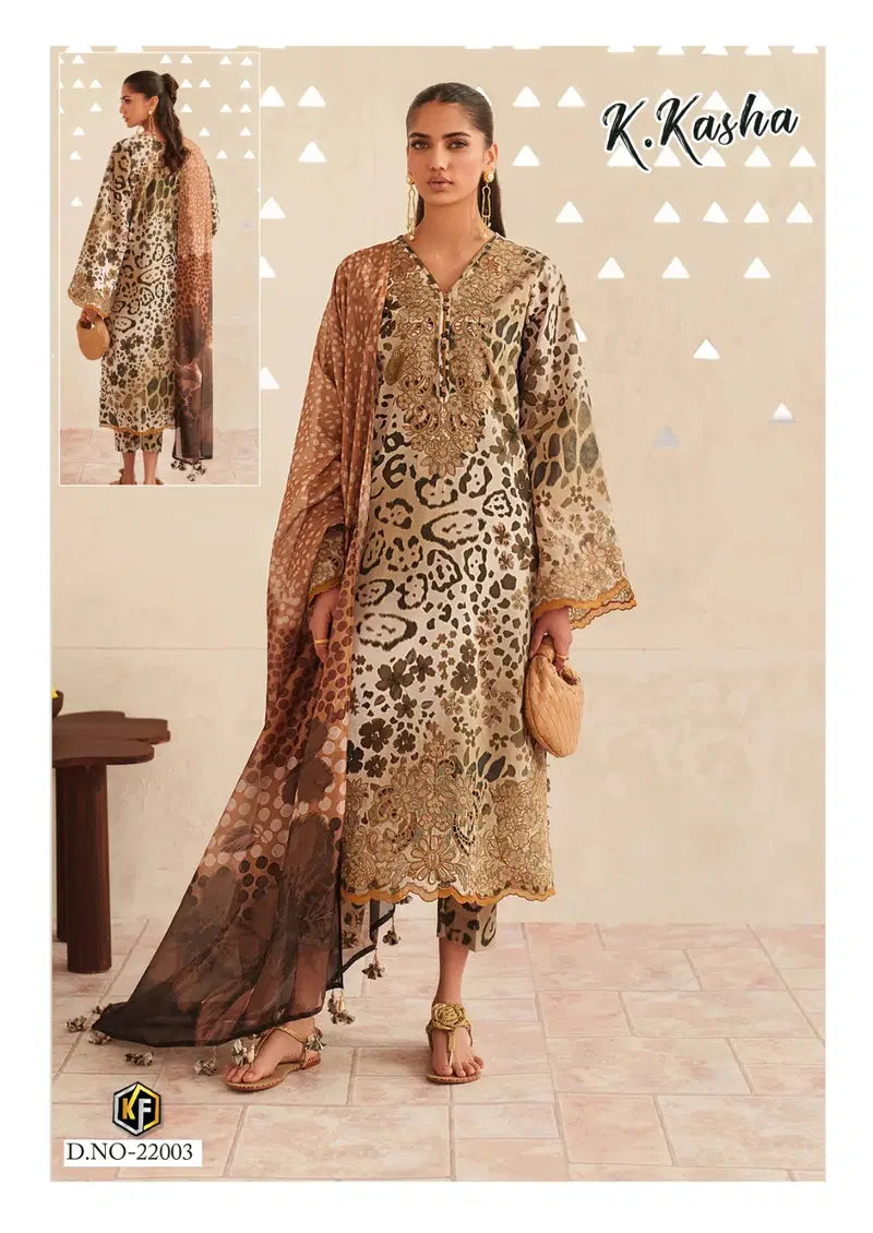 Keval K Kasha Vol 22 Readymade Cotton Printed Kurti Pant With Dupatta