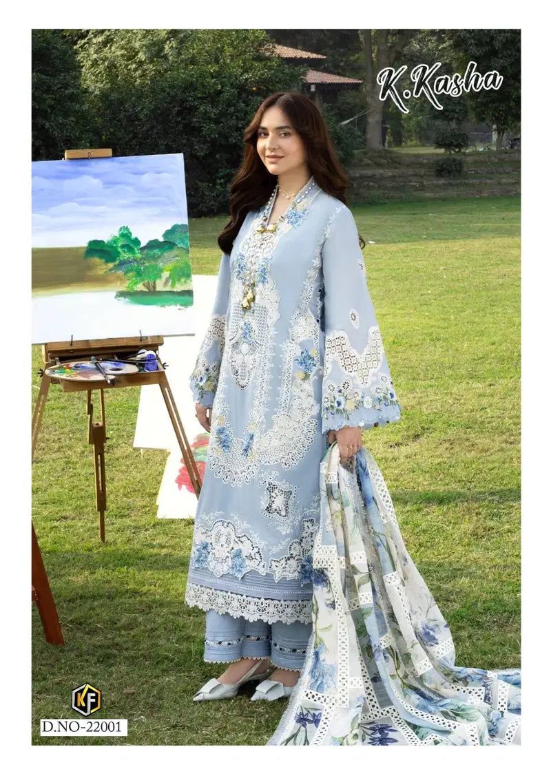 Keval K Kasha Vol 22 Readymade Cotton Printed Kurti Pant With Dupatta