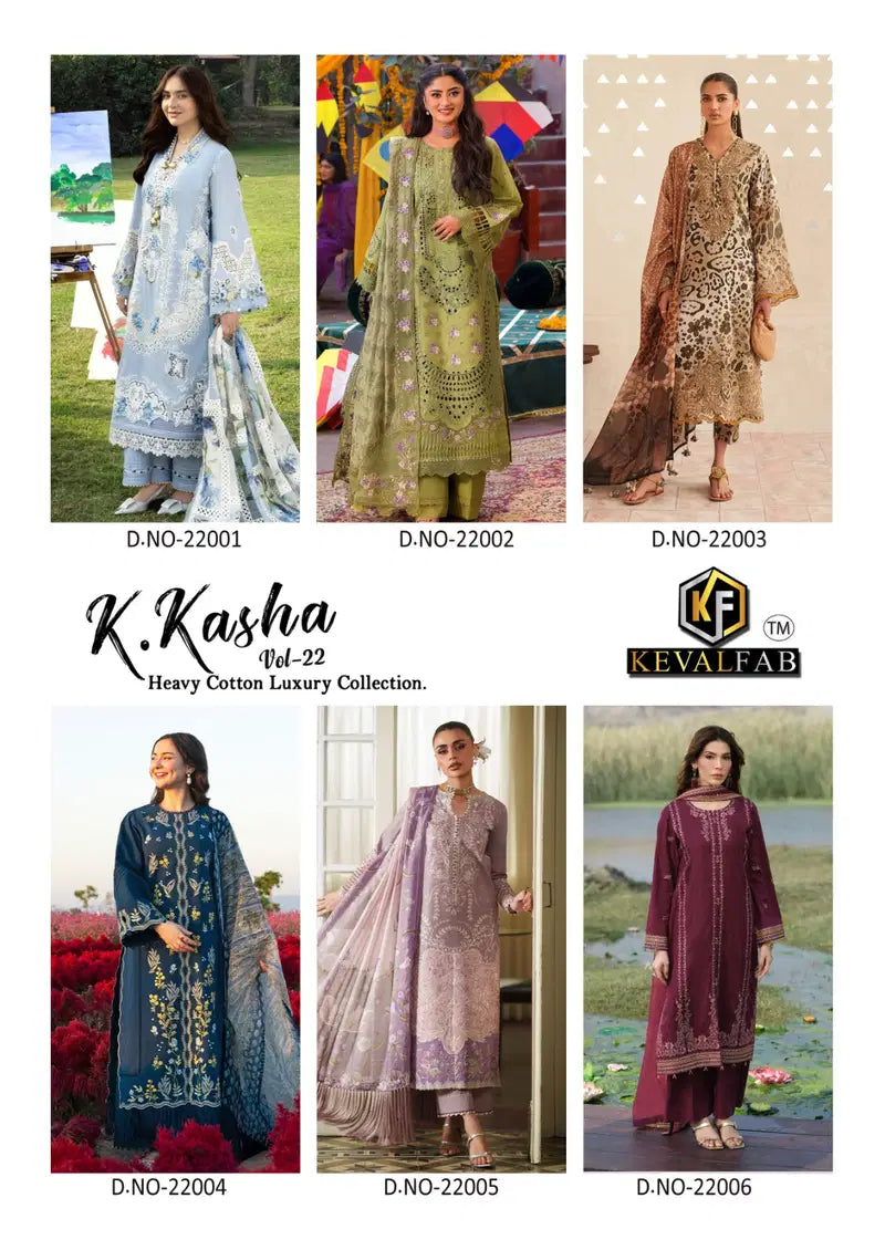 Keval K Kasha Vol 22 Readymade Cotton Printed Kurti Pant With Dupatta