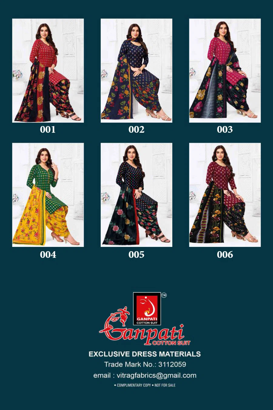 Ganpati Kaju Katli Vol 1 Readymade Cotton Patiyala Dress