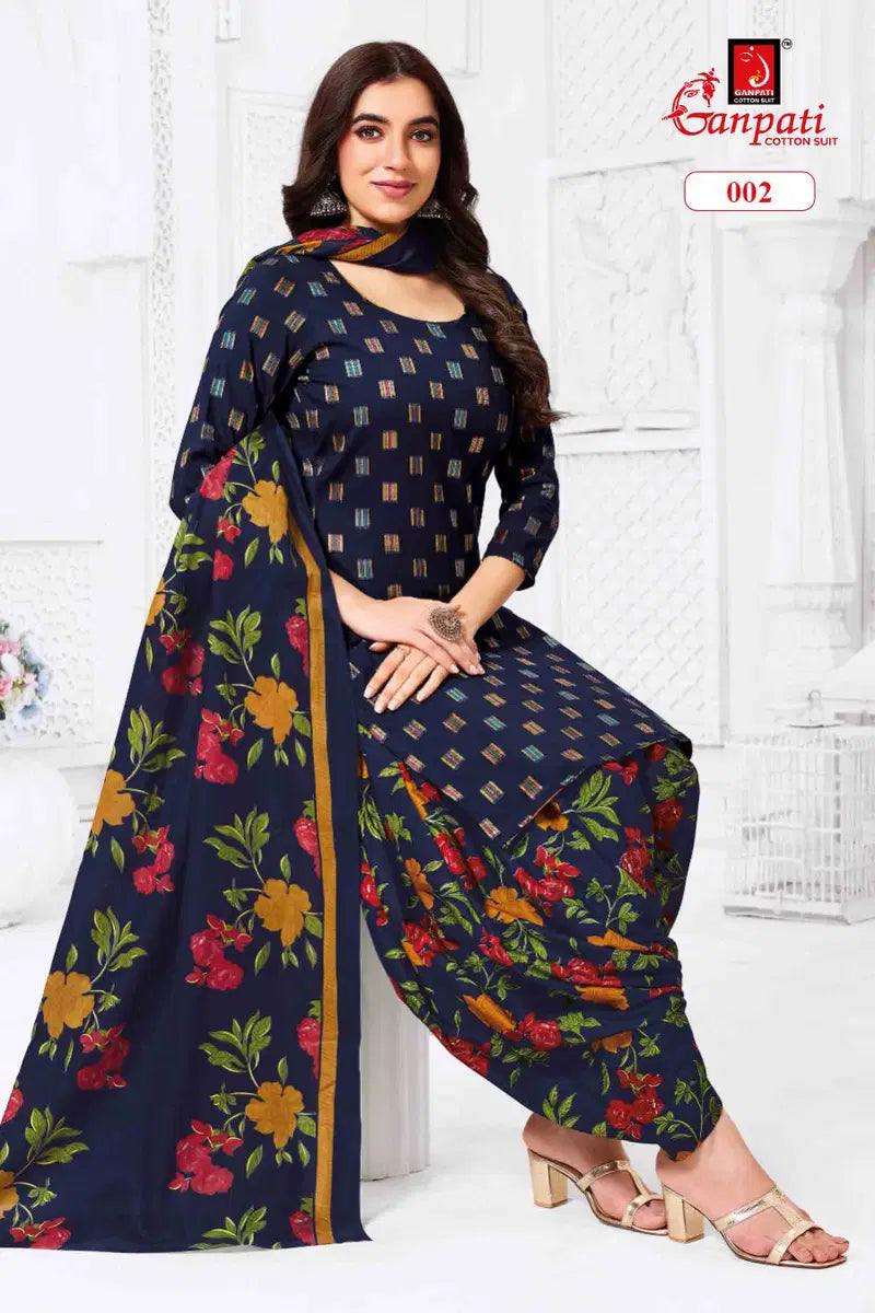 Ganpati Kaju Katli Vol 1 Readymade Cotton Patiyala Dress