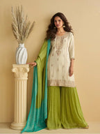 Kf 10069 Chinon Silk Digital Printed Salwar Suit Collection