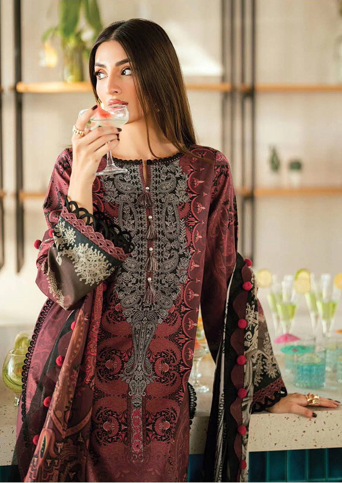 Gull A Ahmed Gull Banu Vol 12 Cambridge Printed Karachi Dress Material