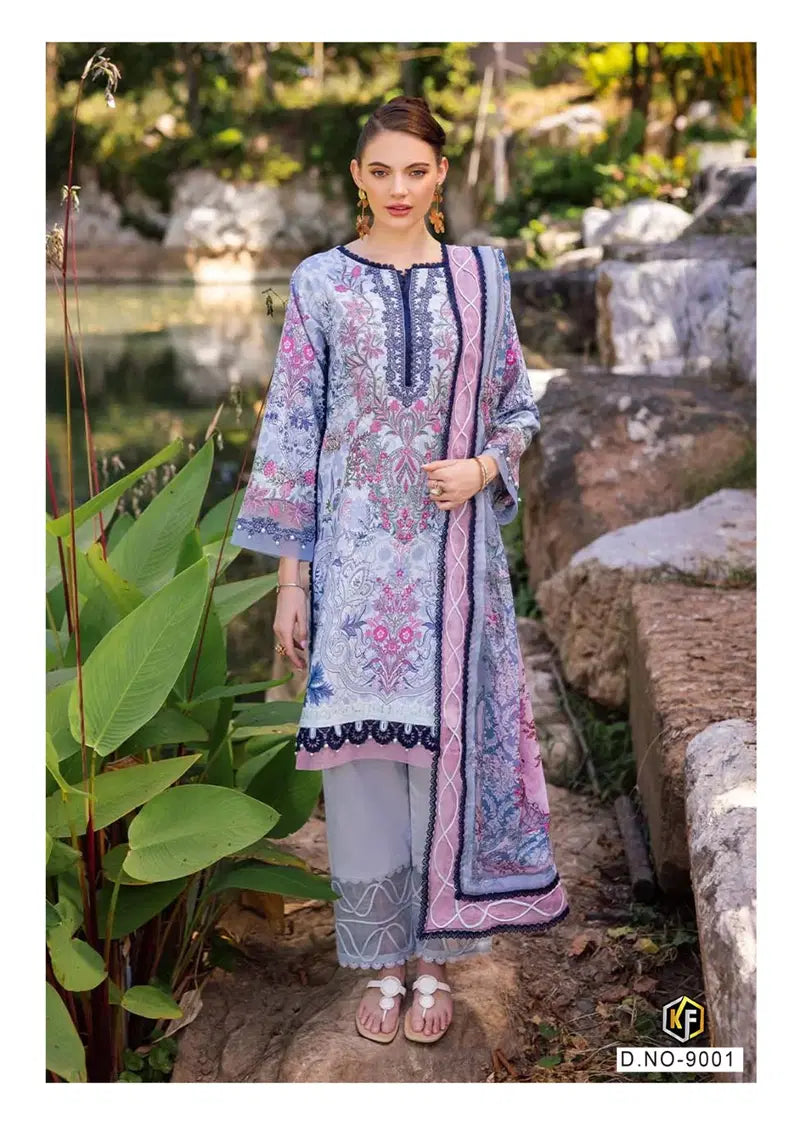 Keval Qurbat Nx Vol 9 Cotton Printed Karachi Dress Material