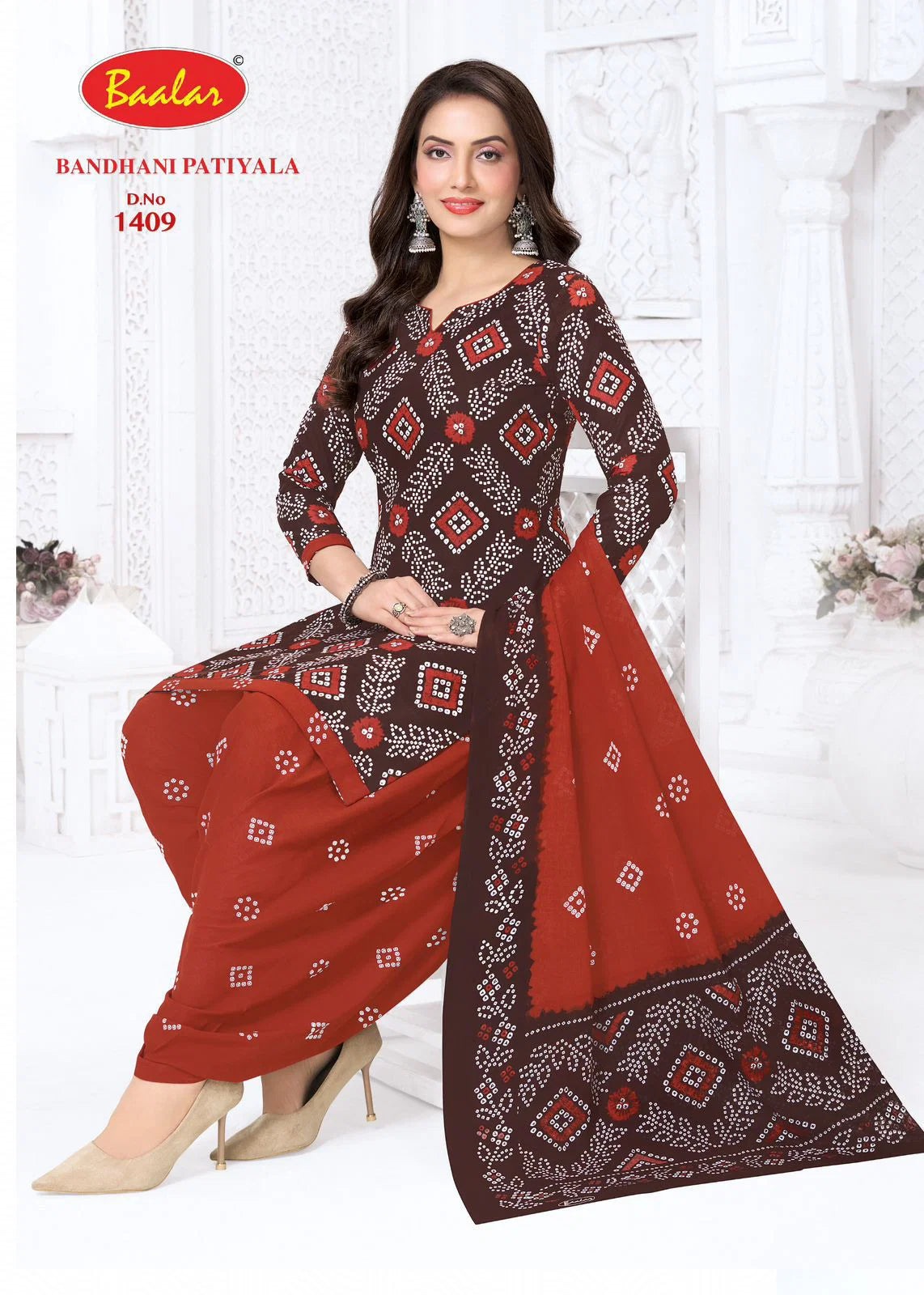 Baalar Bandhani Patiyala Vol 14 Cotton Printed Dress Material Collection