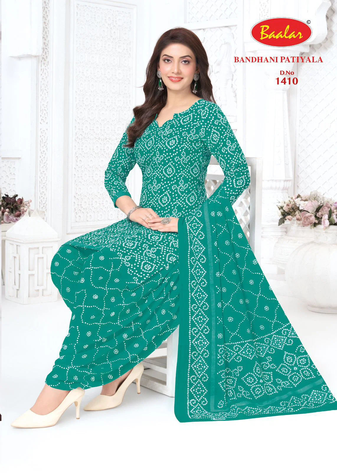Baalar Bandhani Patiyala Vol 14 Cotton Printed Dress Material Collection