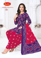 Baalar Bandhani Patiyala Vol 14 Cotton Printed Dress Material Collection
