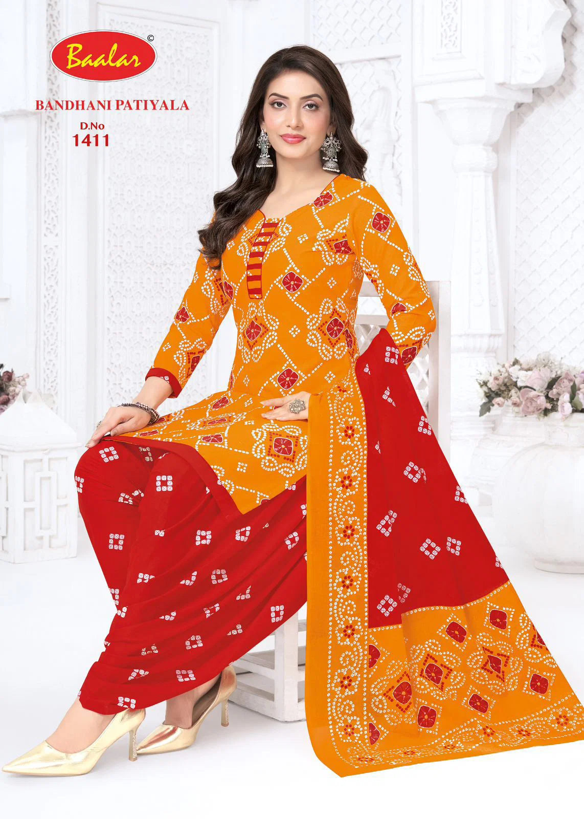 Baalar Bandhani Patiyala Vol 14 Cotton Printed Dress Material Collection