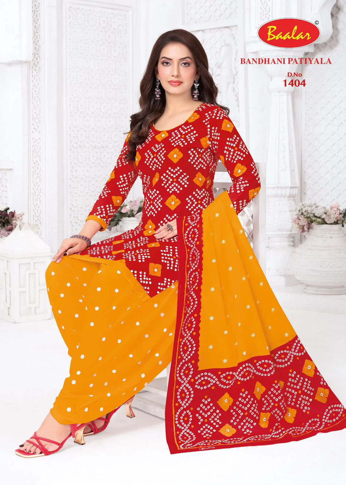 Baalar Bandhani Patiyala Vol 14 Cotton Printed Dress Material Collection