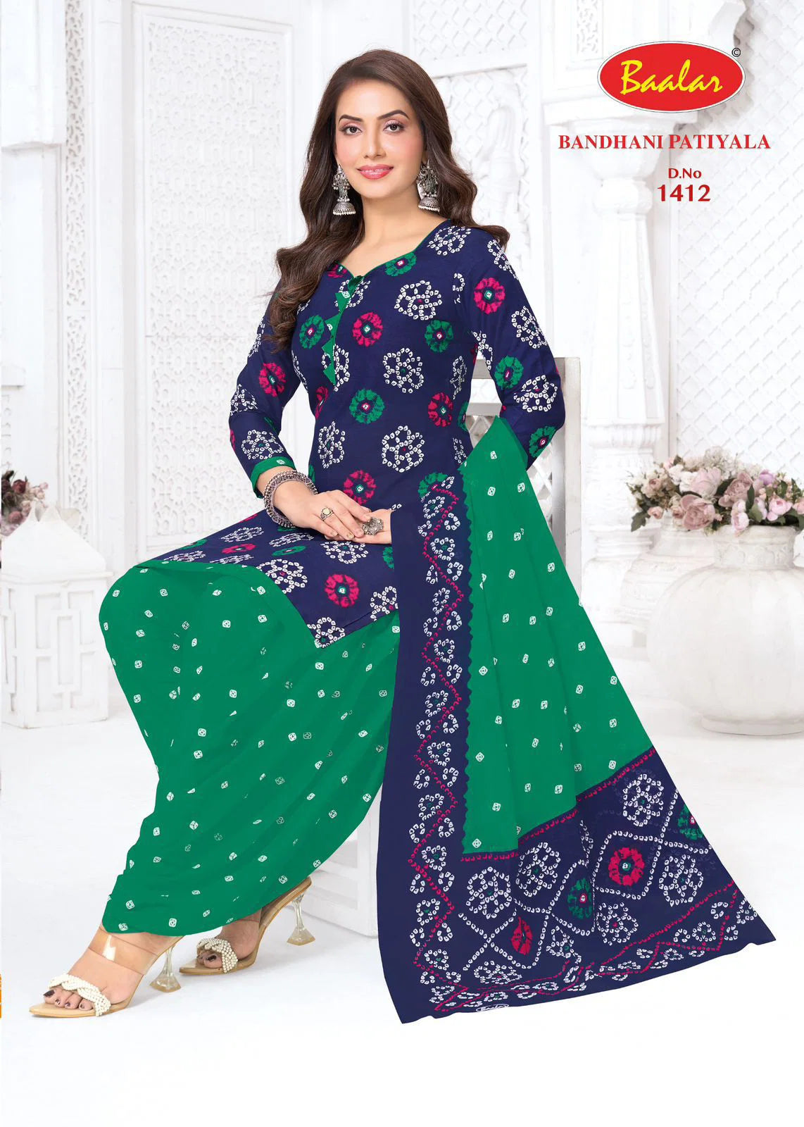 Baalar Bandhani Patiyala Vol 14 Cotton Printed Dress Material Collection