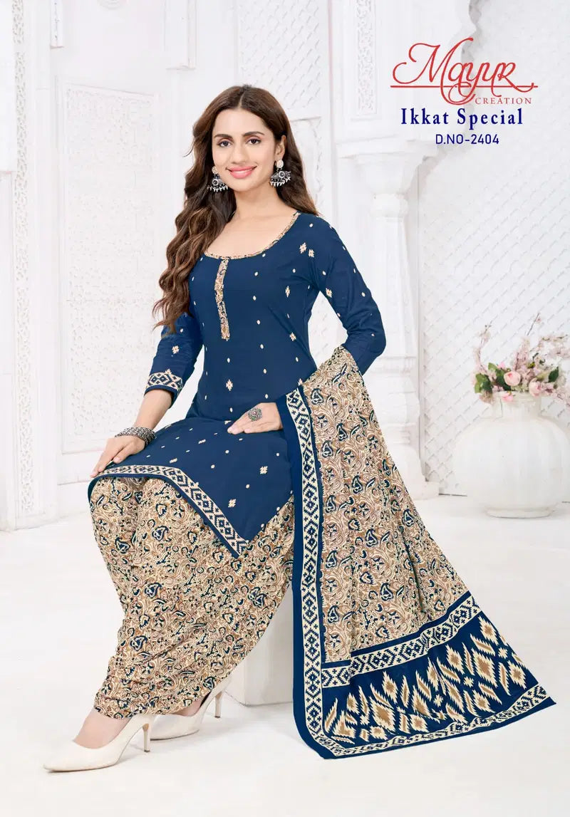 Mayur Ikkat Special Vol 24 Cotton Printed Dress Material Collection
