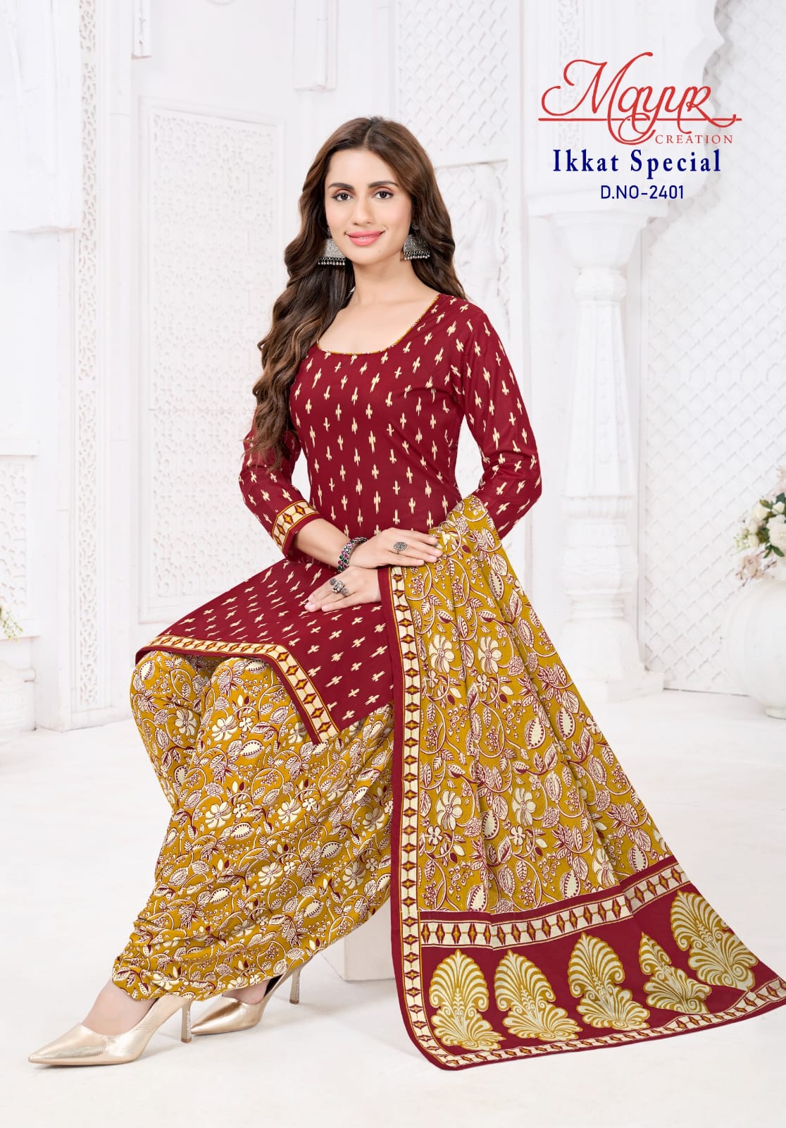 Mayur Ikkat Special Vol 24 Cotton Printed Dress Material Collection
