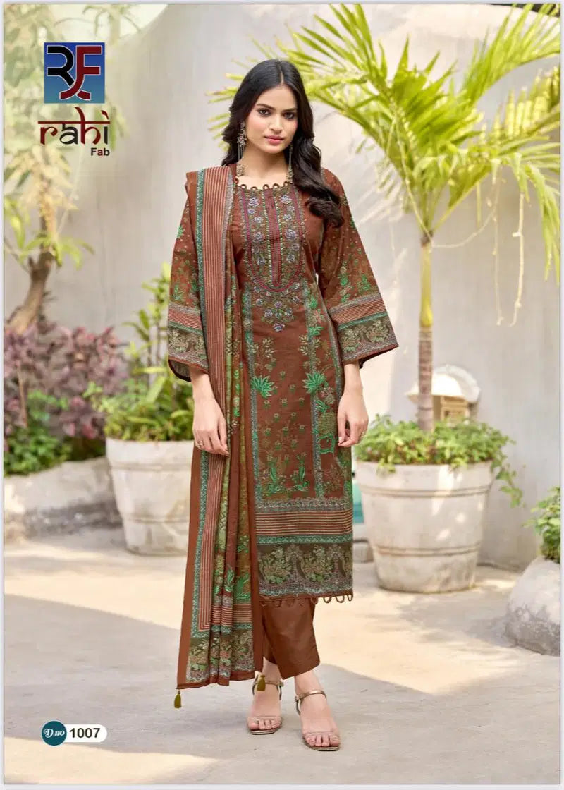 Rahi Red Orchid Vol 1 Cotton Karachi Dress Material Collection