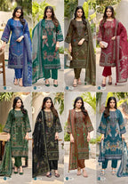 Rahi Red Orchid Vol 1 Cotton Karachi Dress Material Collection