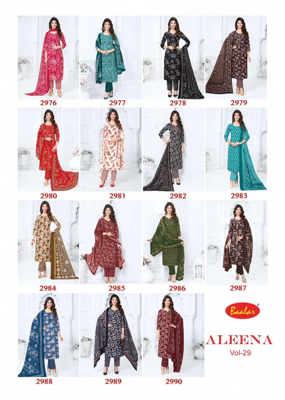 Baalar Aleena Vol 29 Cotton Printed Dress Material Collection